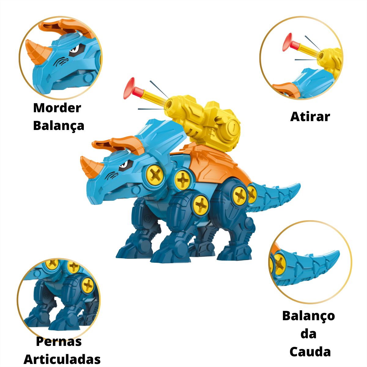 Ovo De Dinossauro War Brinquedo Monta E Desmonta Parafuso E Chave - Ark Toys Ovo De Dinossauro War Brinquedo Monta E Desmonta Parafuso E Chave - Ark Toys